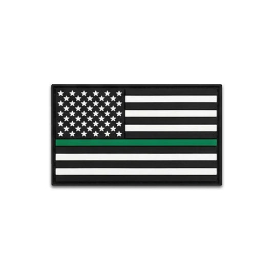 Thin Green Line Flag - PVC Patch (5pk)